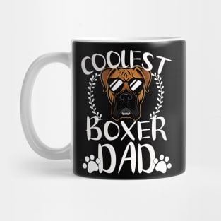 Glasses Coolest Boxer Dog Dad Mug